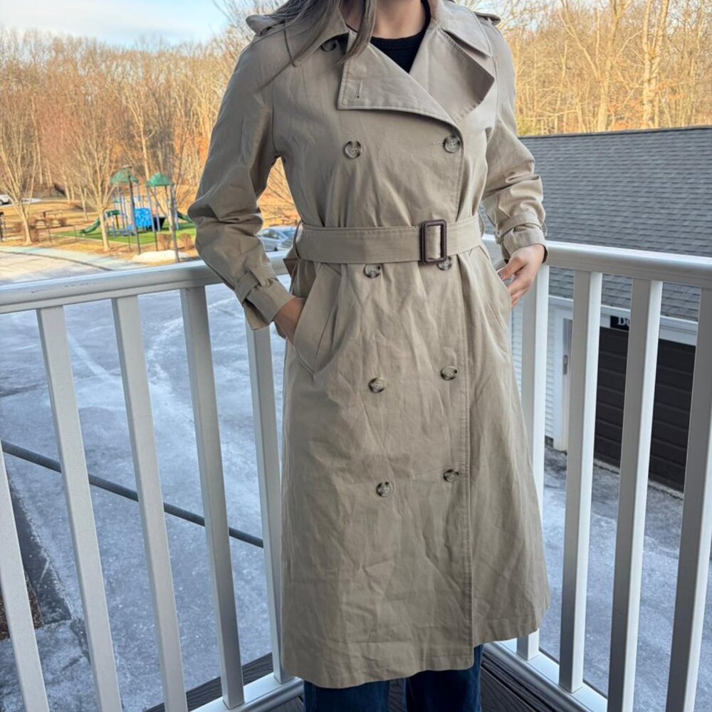 Light Before Dark Classic Trench Coat – Size Small Petite – NWT